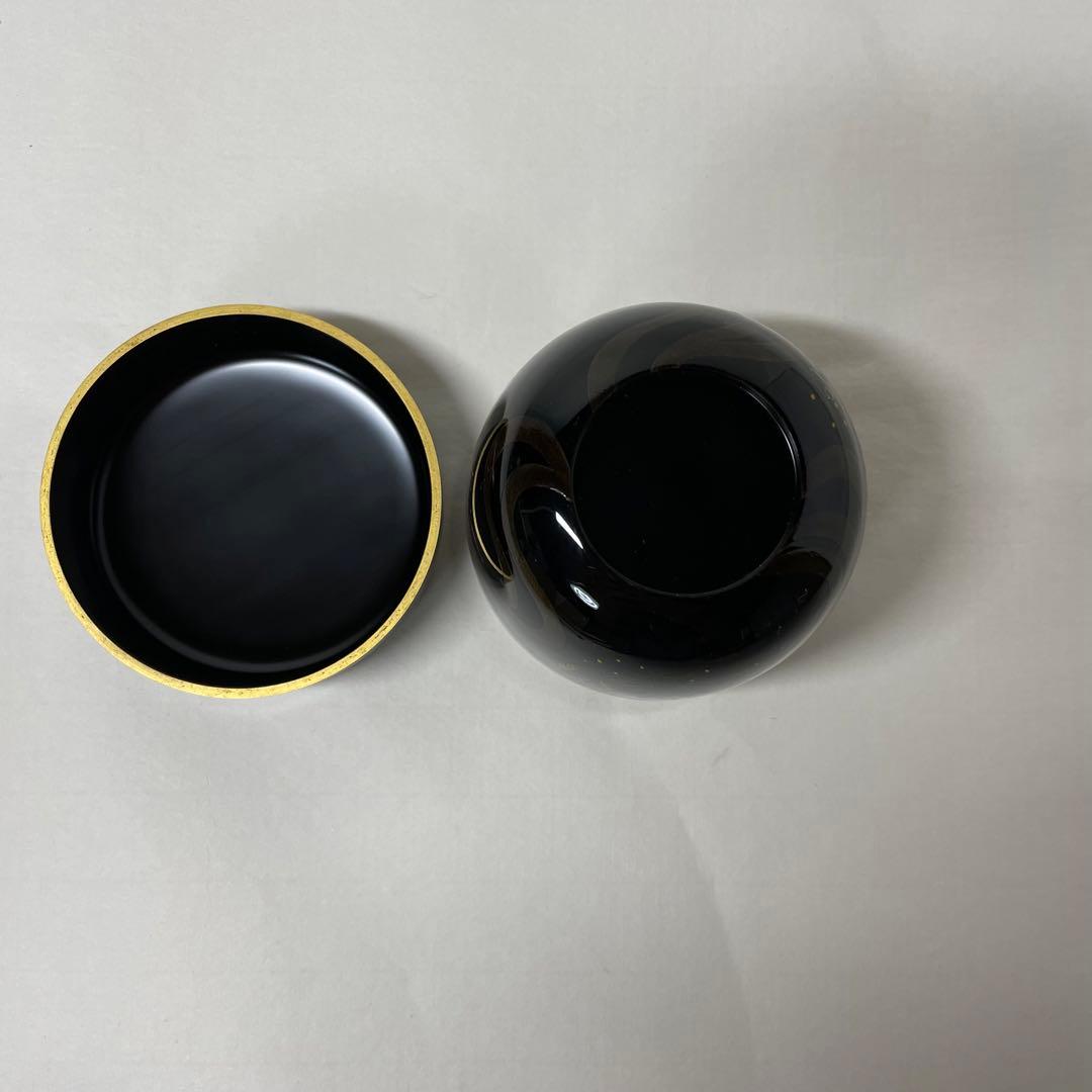 FD17 道馬順一作　鵬雲斎好写　「流水春草蒔絵大棗」茶入