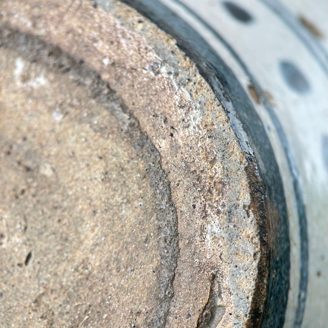 高橋 道八造染付 楼閣山水 花入 飾壺