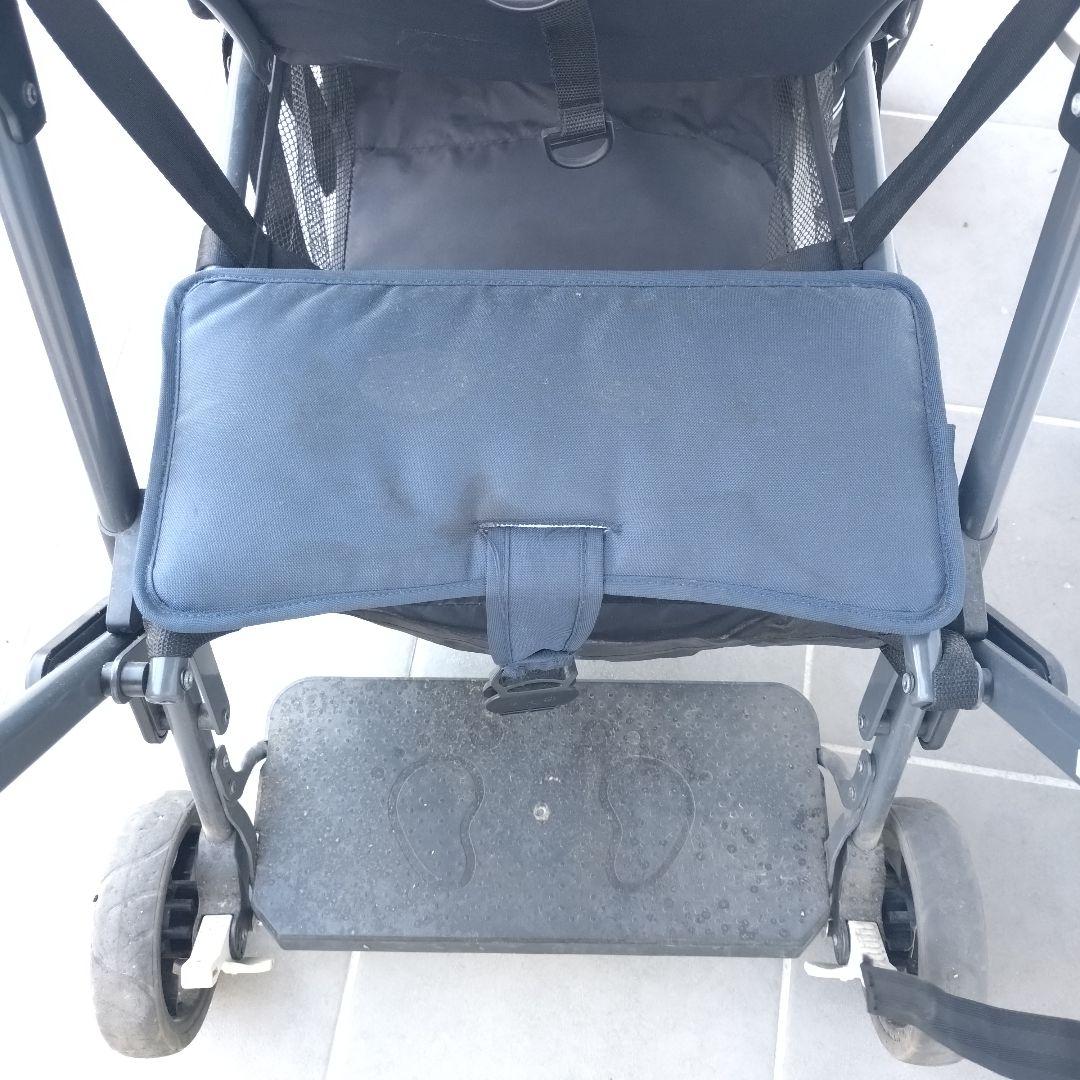 カトージ 二人乗りベビーカー 二人でゴー ネイビー KATOJI 中古