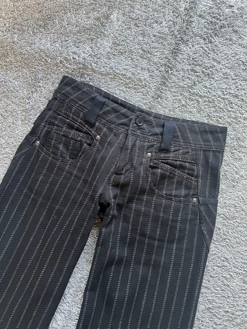 パンツ \"MARITHE+FRANCOIS GIRBAUD\"Stripe Pants