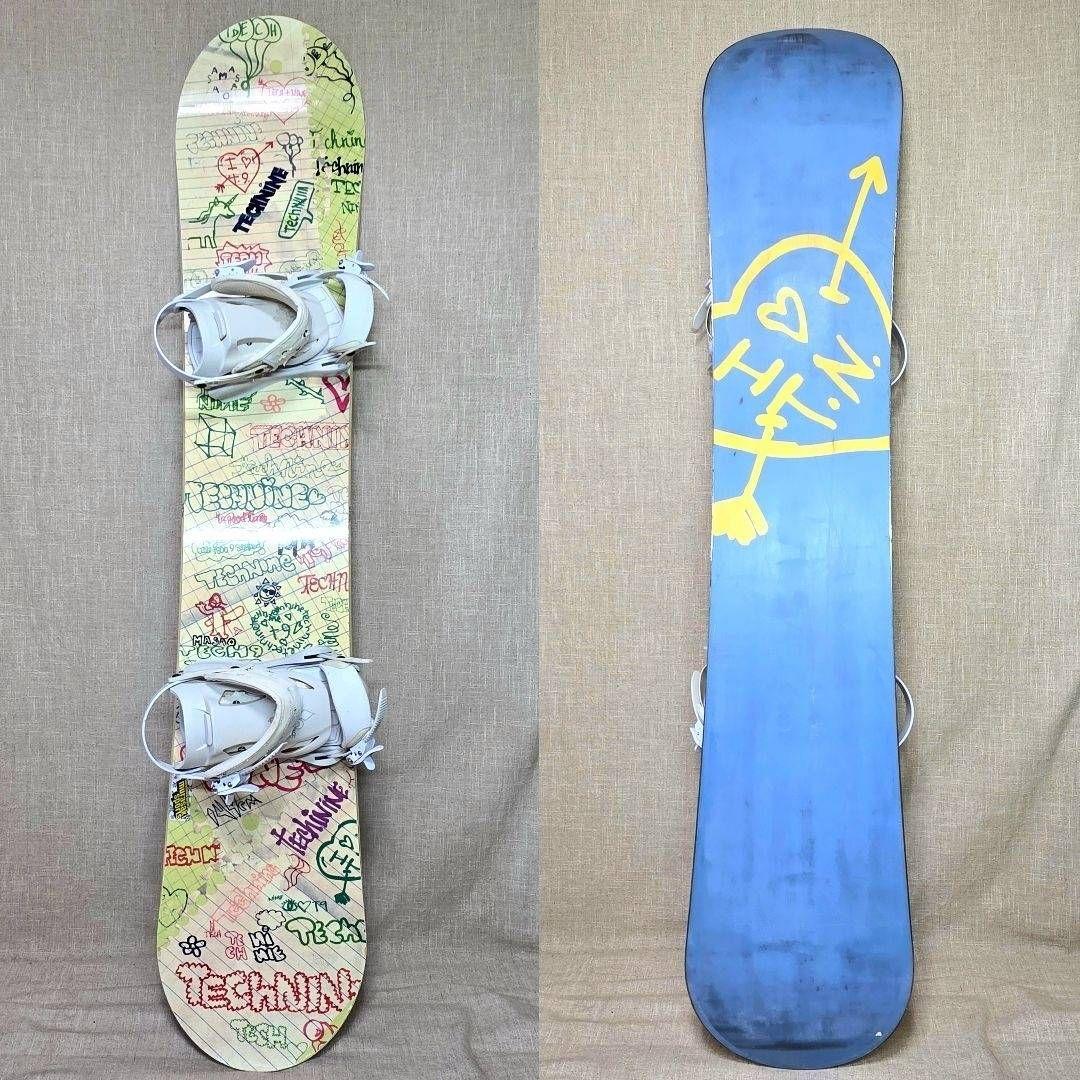 TECHNINE レディース スノーボード ホワイトバインディング