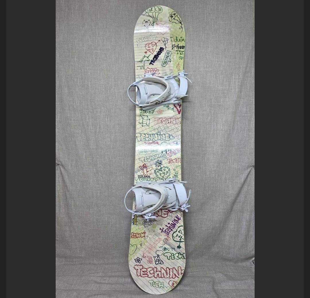 TECHNINE レディース スノーボード ホワイトバインディング