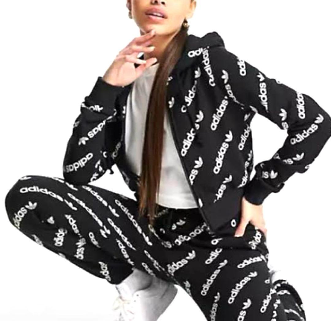 adidas original セットアップ　ロゴ フード　パーカー　上下