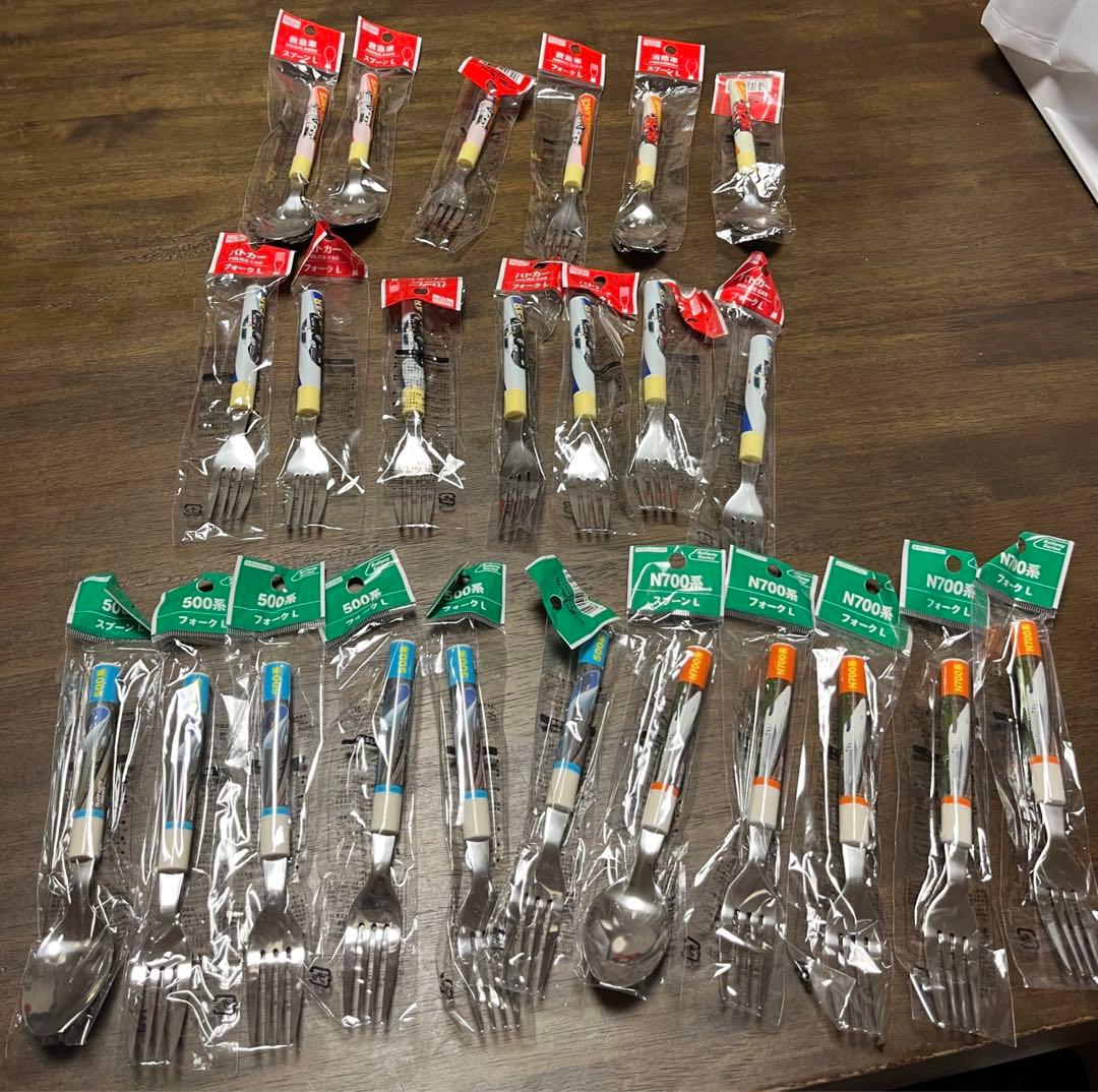 乗り物系　スプーン　フォーク　22本