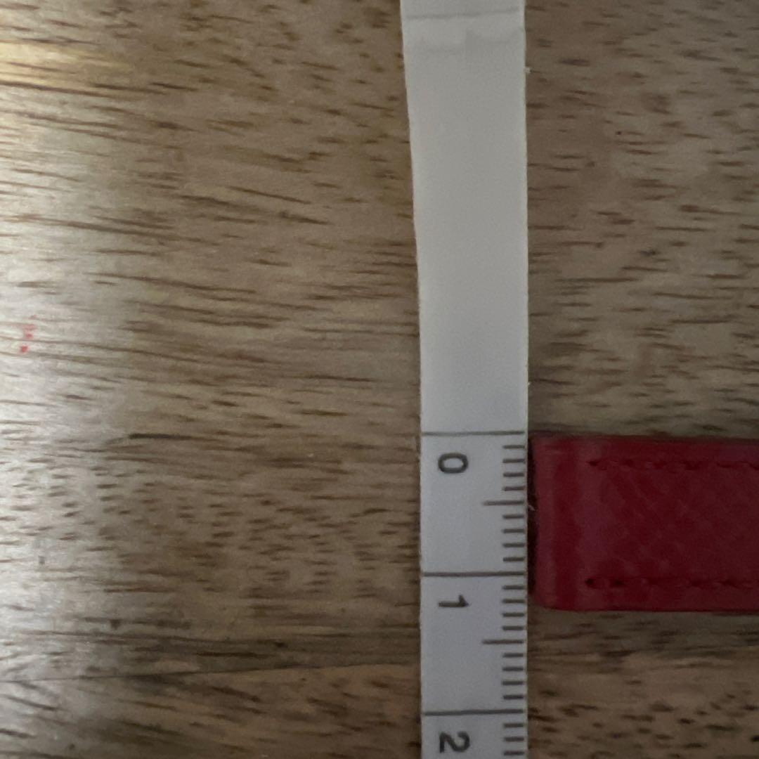 エルメス　セリエ　時計　ベルト　赤