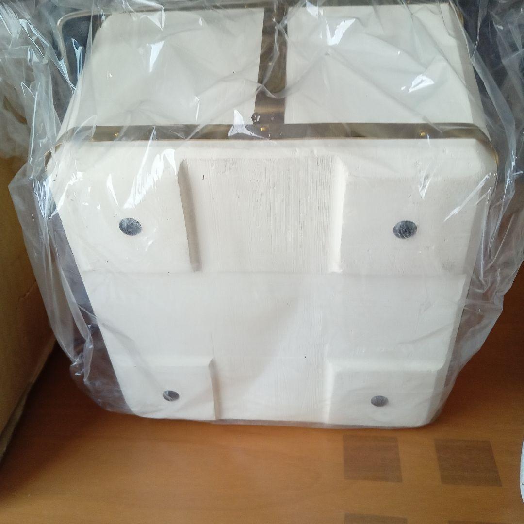 輪島 珪藻土 切り出し七輪 未使用 切出正角21号 土台ブロック付 鍵主工業