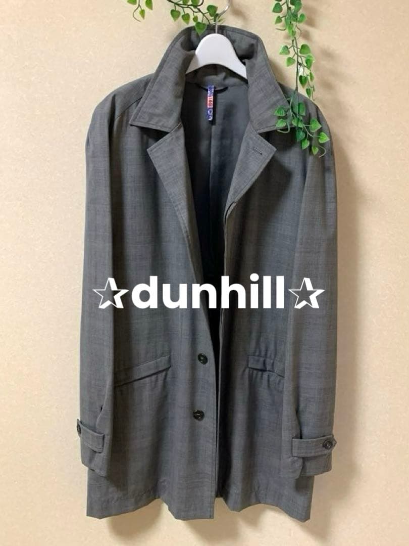 ✨つん✨ ✰ dunhill✰ダンヒル✰ハーフコート✰グレー✰ラグラン袖