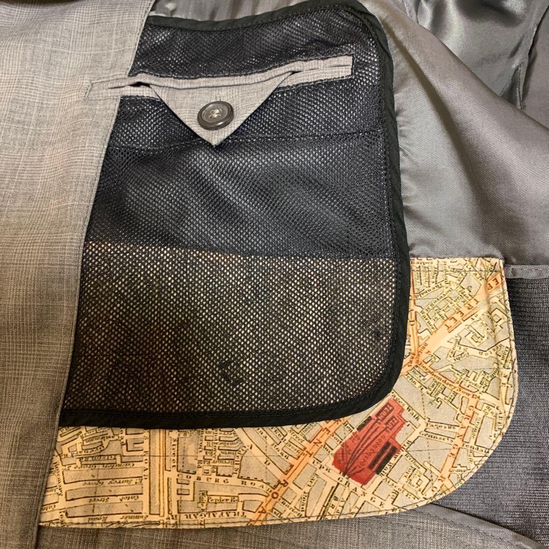 ✨つん✨ ✰ dunhill✰ダンヒル✰ハーフコート✰グレー✰ラグラン袖