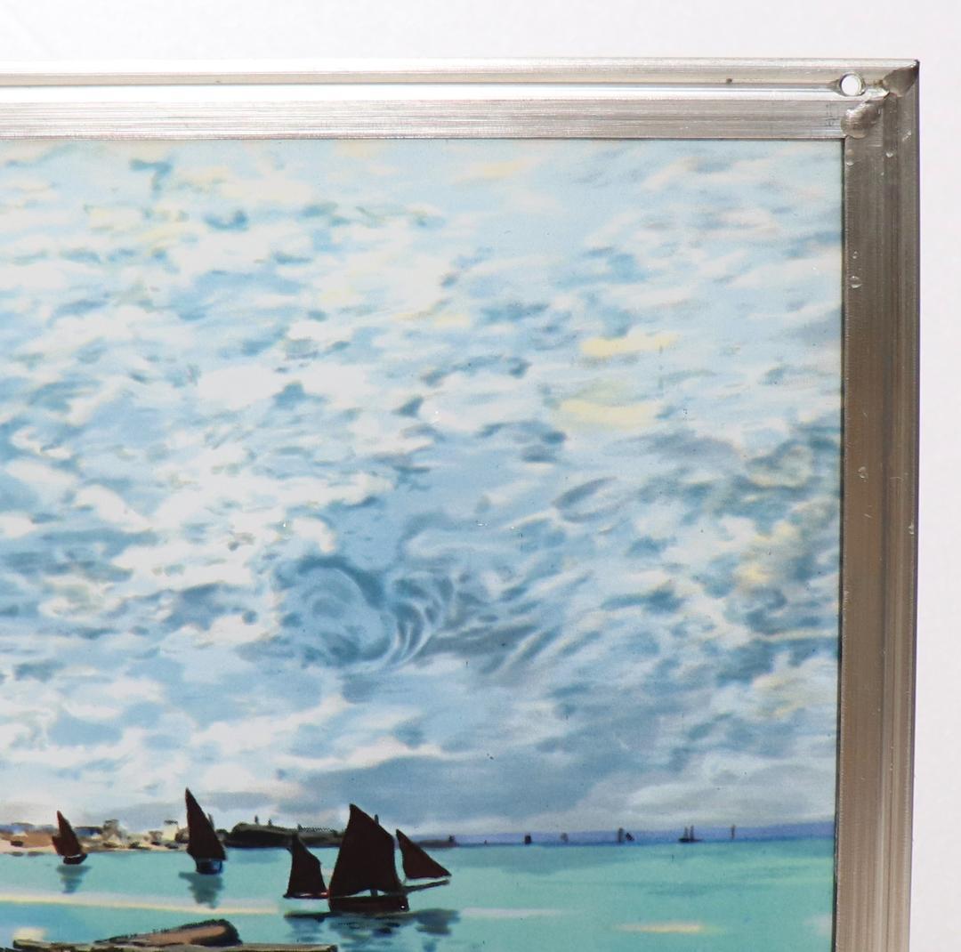 クロード・モネ ヴィンテージステンドグラス サン・タドレスの浜辺 シカゴ美術館