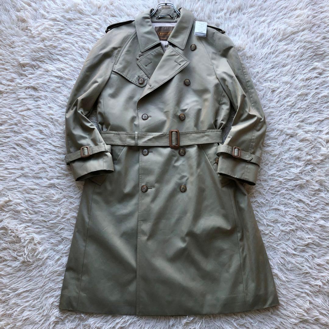 【定価約8万 新品未使用 L】ジョニアン トレンチコート　玉虫色　光沢　マキシ