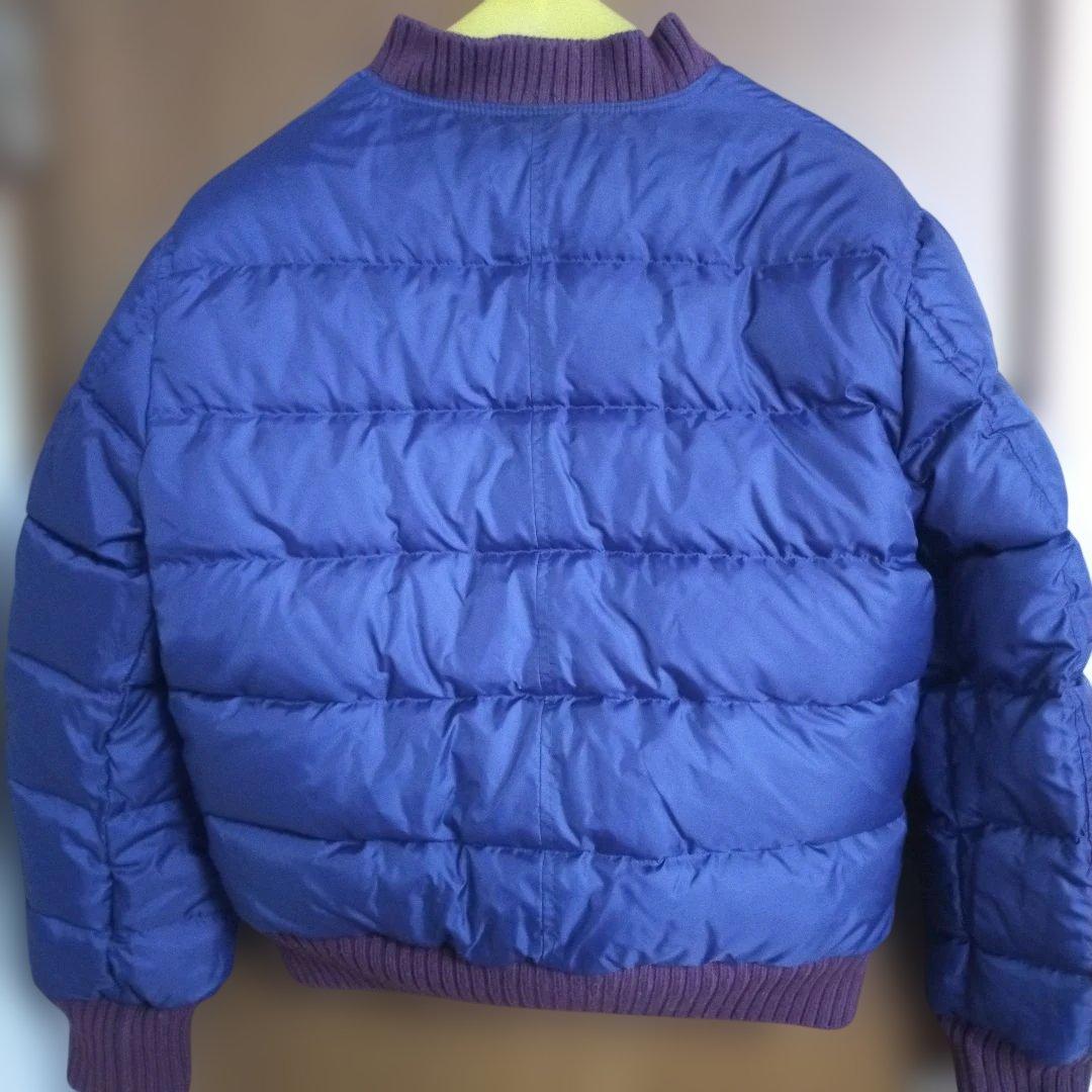 エイプ　APE　リバーシブル レザー ダウンジャケット　ボンバー　サイズＭ　美品