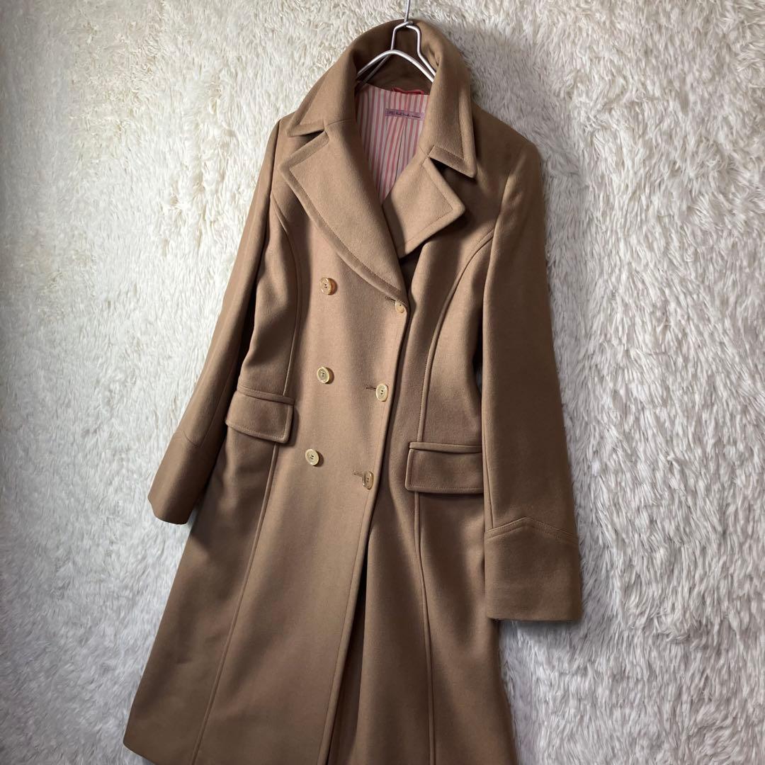 美品 ポールスミス ダブルブレスト チェスターコート ロング丈 ウール 40 L