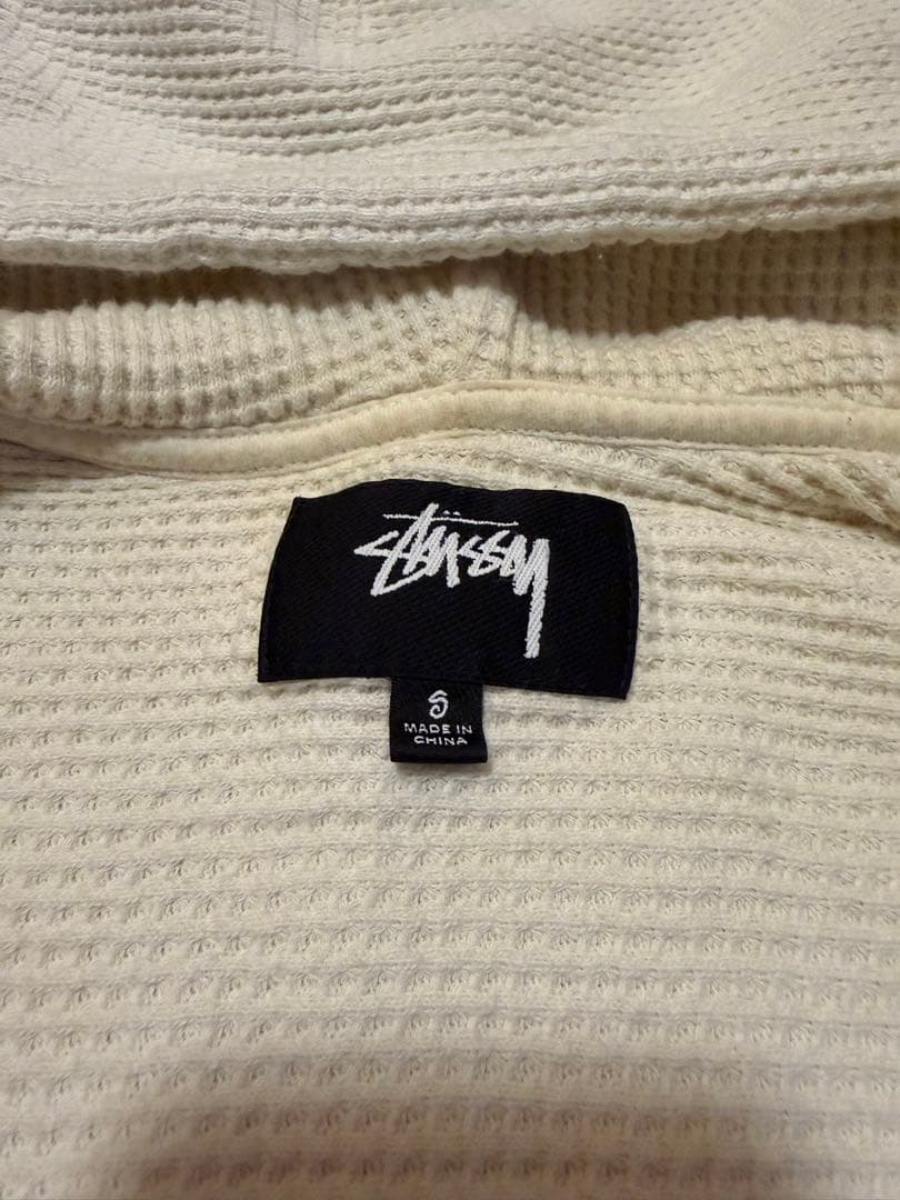トップス STUSSY DOUBLE LAYER WAFFLE ZIP HOODIE