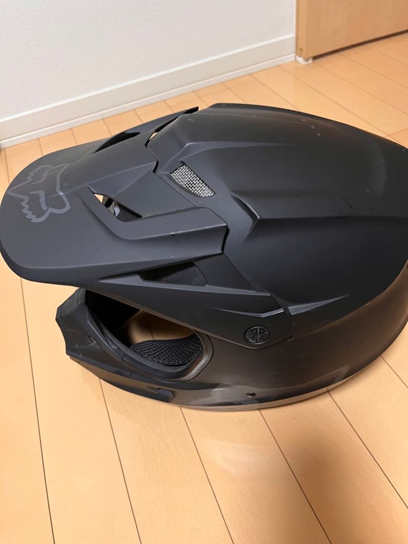 Fox オフロードヘルメット マットブラック ゴーグル付き