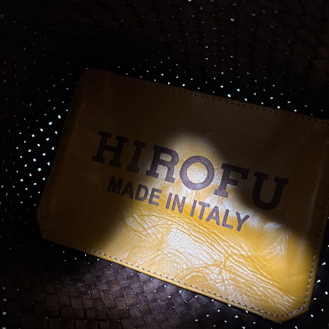HIROFU ヒロフ ブレッツァ レザートートバッグ　編み込み　メッシュ