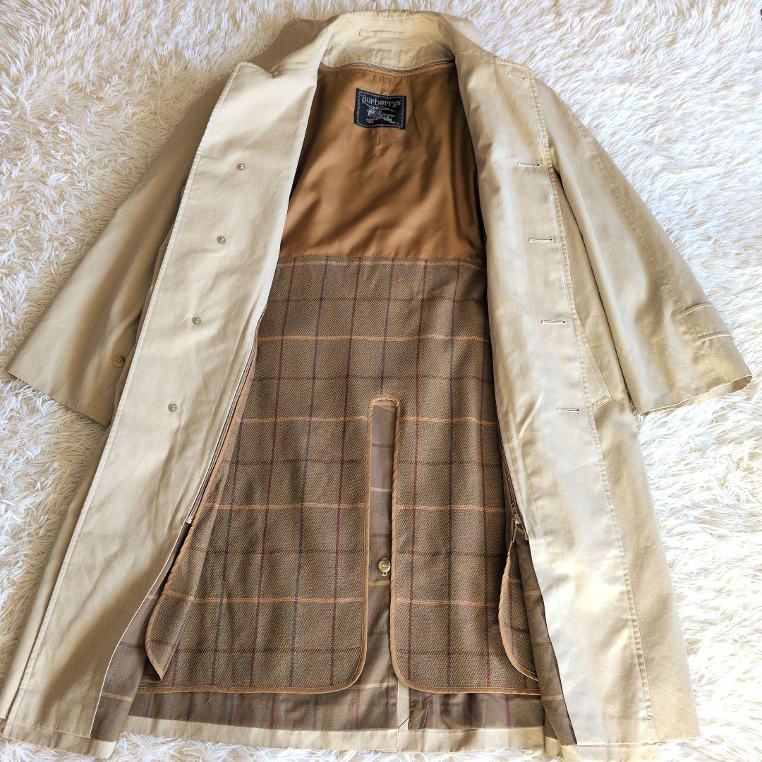 バーバリーズベージュ ステンカラーコート ライナー