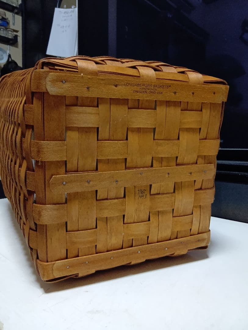 希少　1993年　ロンガーバーガー　大型　ラージサイズ　ランドリー　バスケット