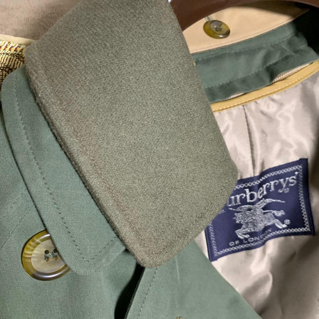 希少★2枚襟英国製バーバリー★トレンチコート　小さいサイズ