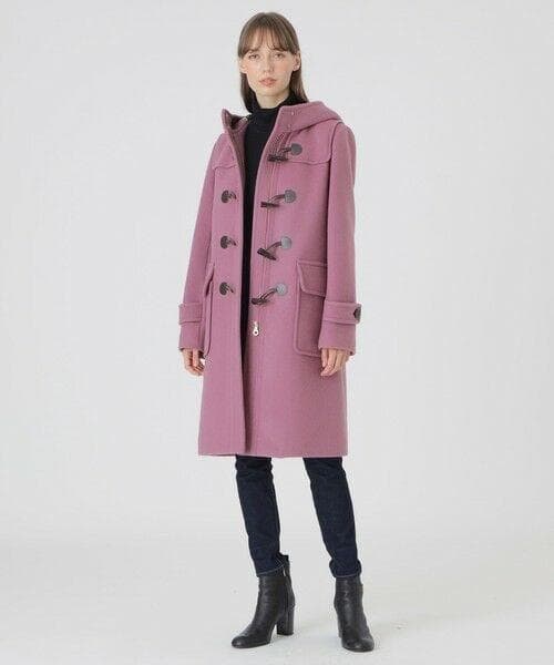 ブルーレーベルクレストブリッジ新品ピンク バイルメルトンダッフルコート 38-2