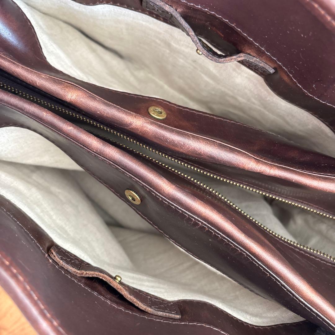 SLOW レザーバッグ　スロウ　ショルダー　トートバッグ　茶　本革　ブラウン系