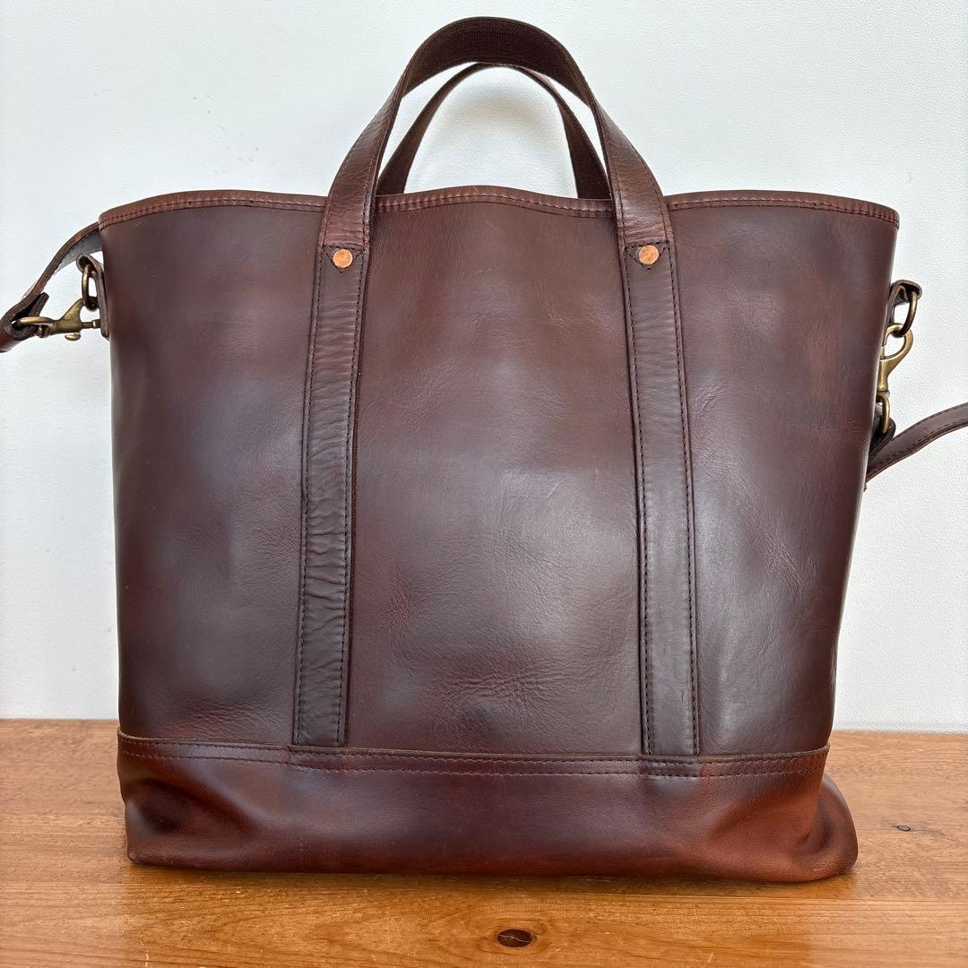 SLOW レザーバッグ　スロウ　ショルダー　トートバッグ　茶　本革　ブラウン系