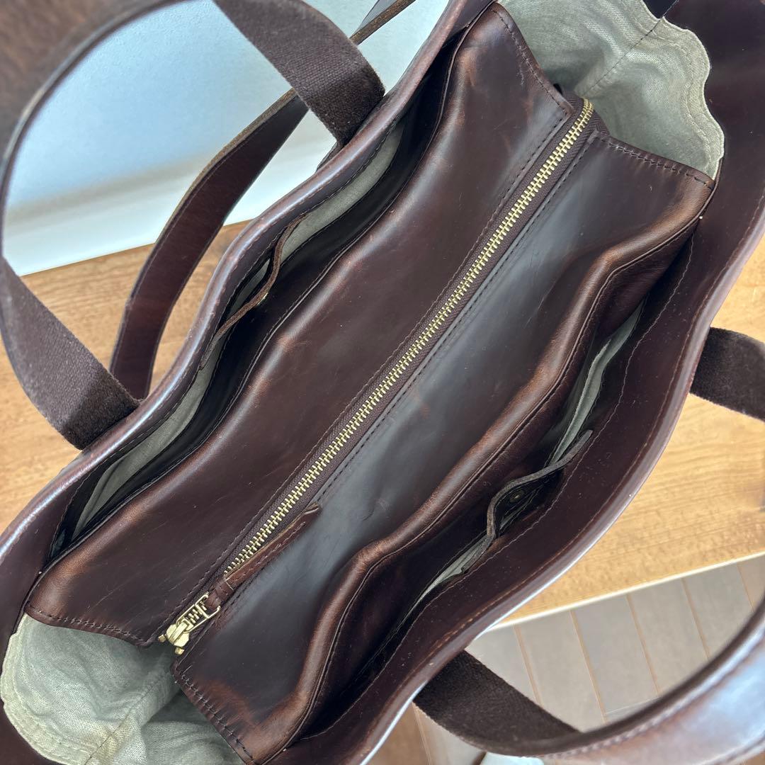 SLOW レザーバッグ　スロウ　ショルダー　トートバッグ　茶　本革　ブラウン系