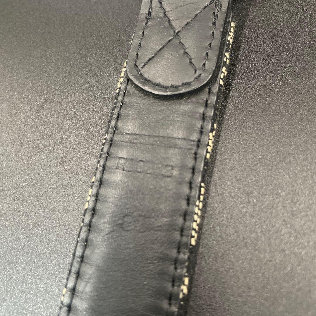 美品　クリスチャンディオール　CDロゴ　バックルベルト　トロッター柄　ネイビー