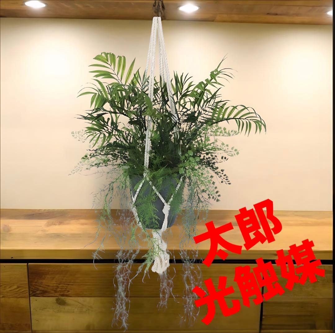 光触媒　人工観葉　ウォールグリーン　フェイクグリーン　壁掛けテーブルヤシMIX