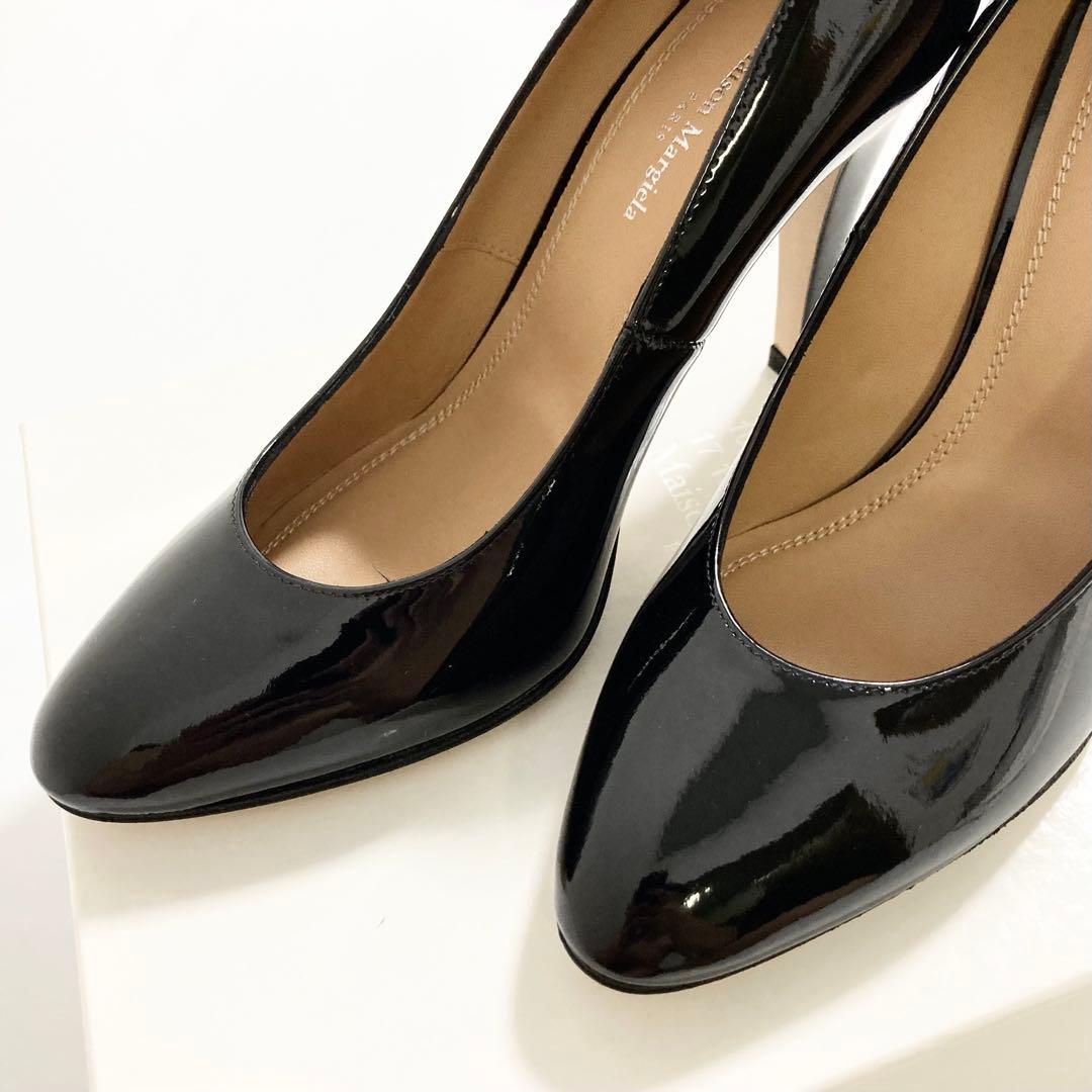 新品 定価12.6万円 MARGIELA マルジェラ パンプス 36 ブラック