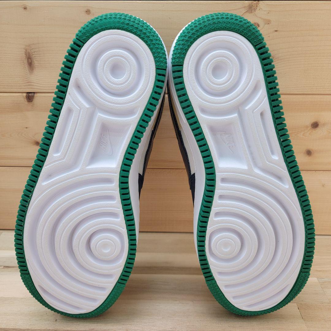 ナイキ ウィメンズ エアフォース1 シャドウ ホワイト/グリーン 24cm