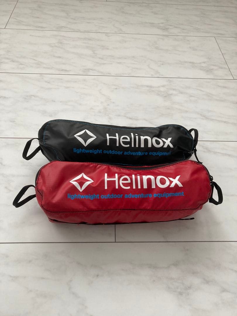 Helinox ヘリノックス　チェアワン　ブルー、レッドの2脚セット