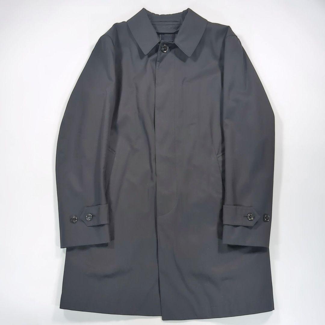 トゥモローランド ステンカラーコート カシミヤ シルク ライナー付 黒