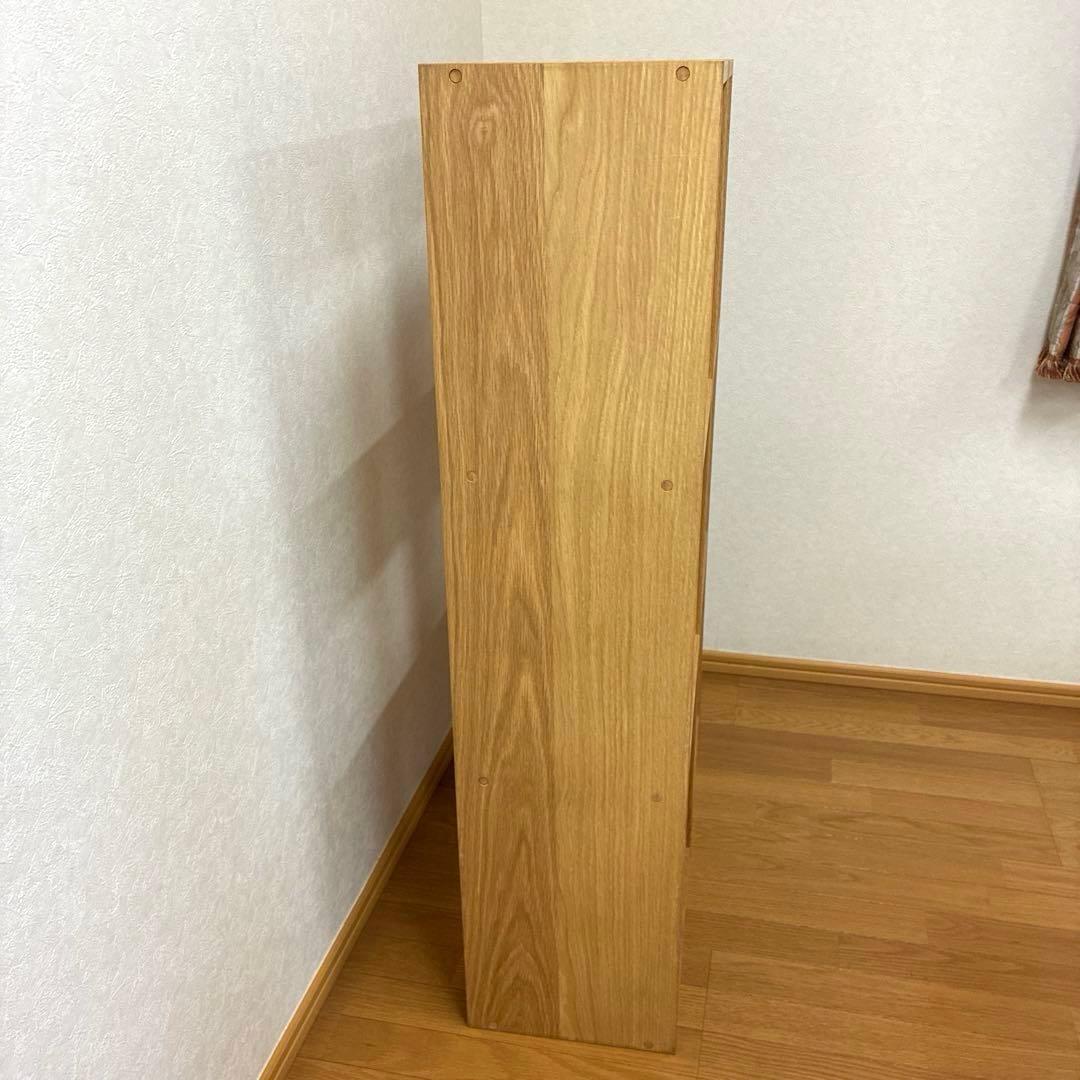 【無印良品】スタッキングシェルフセット・３段×２列・オーク材(引き出しセット)