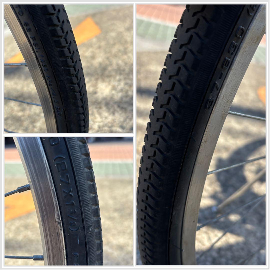 【引き取り限定】AFFICHE 自転車27インチ6段変速オートLEDライト付き