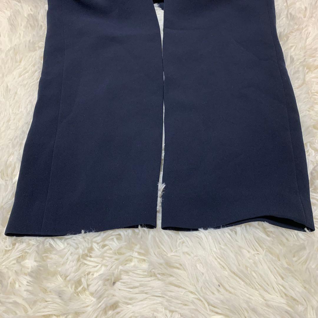 【大人気】セオリー　0 パンツスーツ　3点セット　ネイビー　ノーカラー　現行