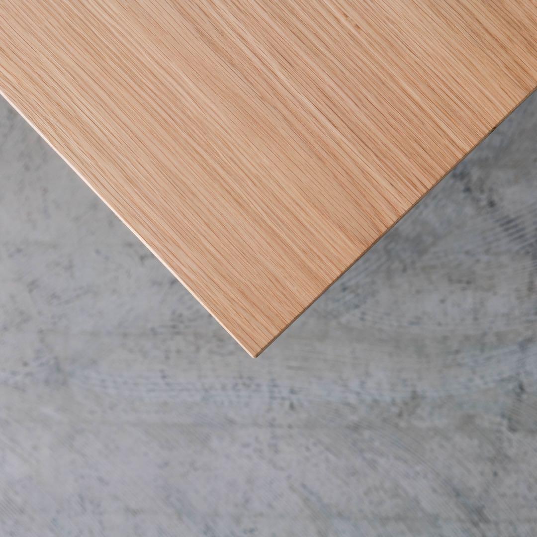 オーク材　正方形　テーブル　ナチュラル　75cm