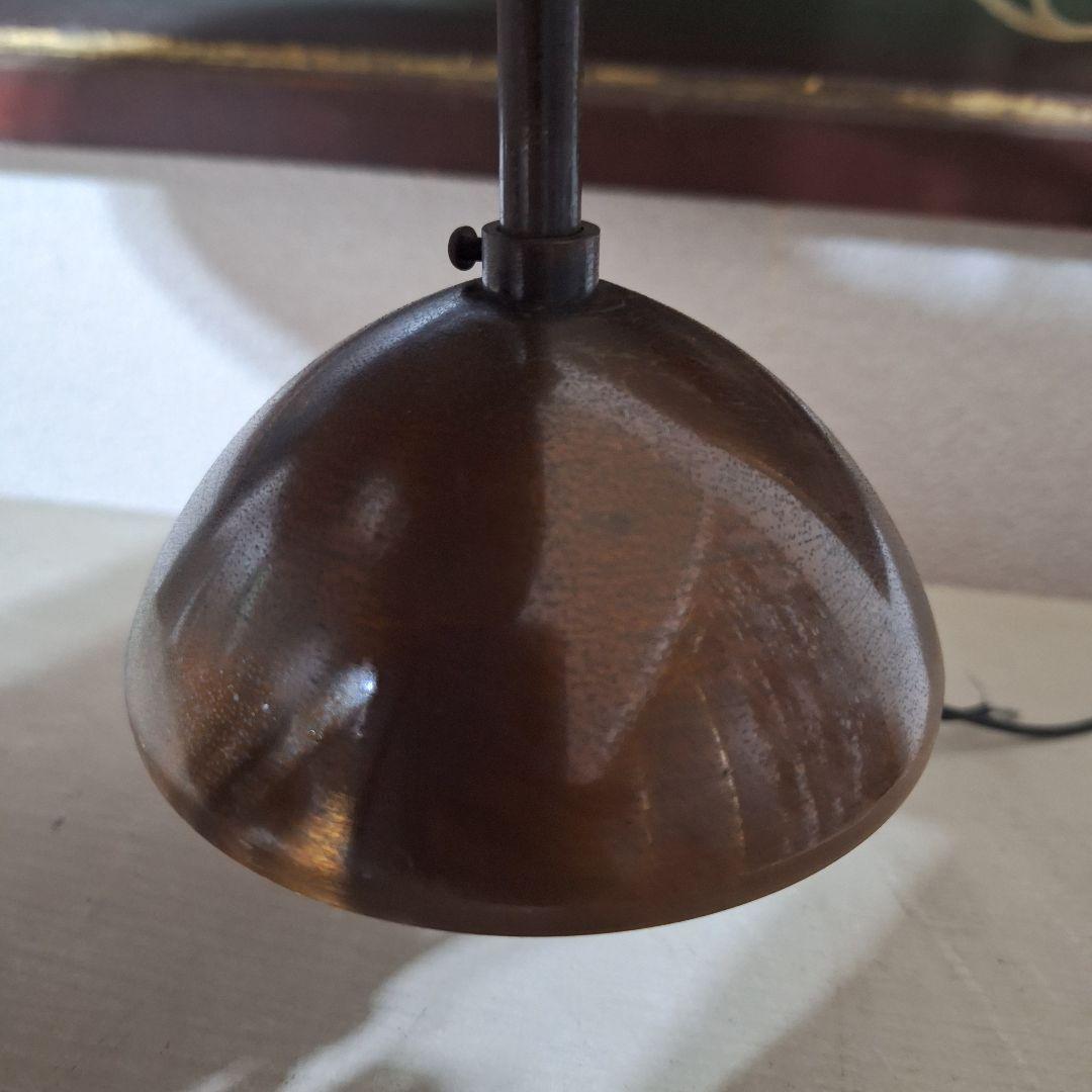 アンティーク調 オイルランプ型 ペンダントライト（ブロンズ）吊り下げ照明