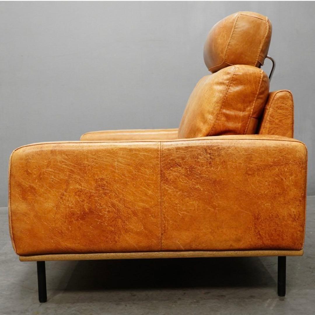 unicoウニコ SUABIスアビ2人掛けソファ+オットマン ヘッドレスト付き