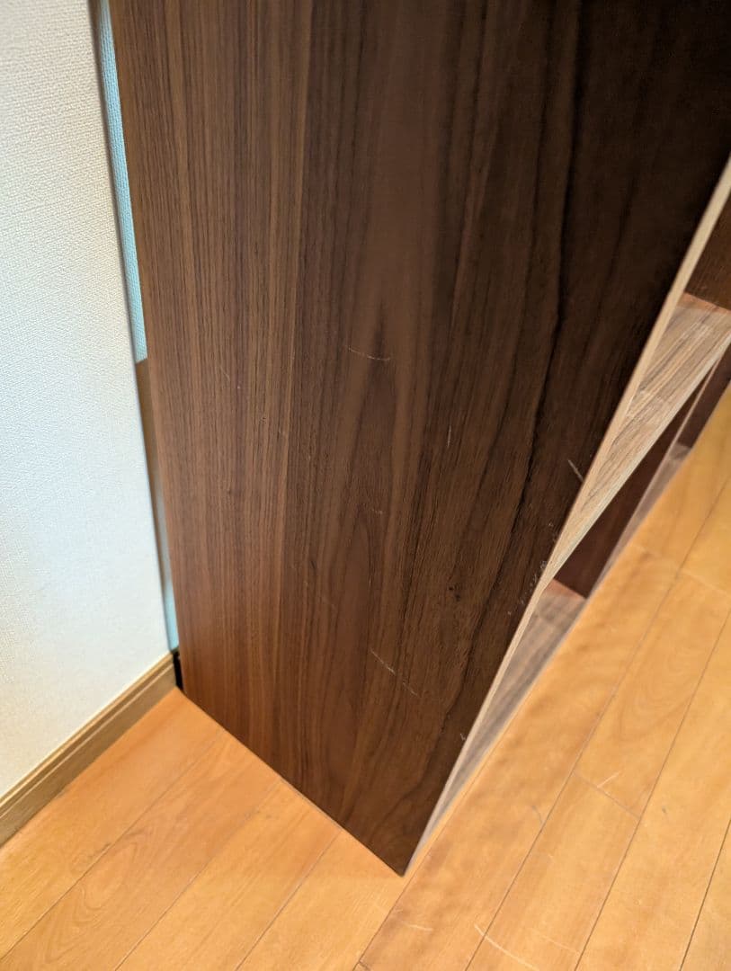 《送料込》無印良品 スタッキングシェルフ ウォールナット 5段 木製棚