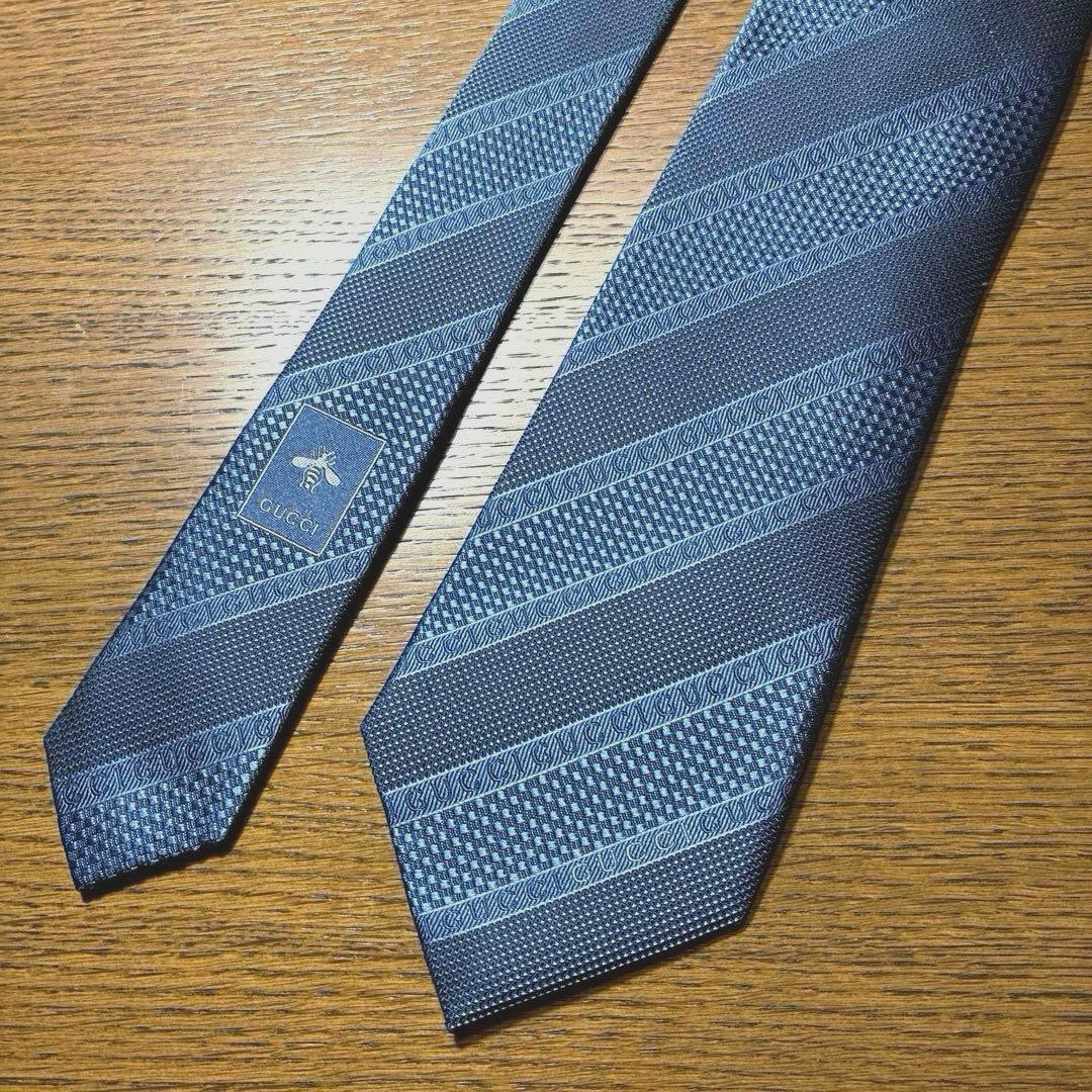 【美品】GUCCI グッチ ネクタイ 蜂bee