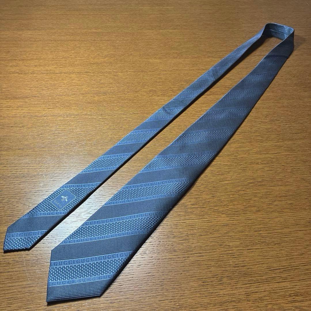 【美品】GUCCI グッチ ネクタイ 蜂bee