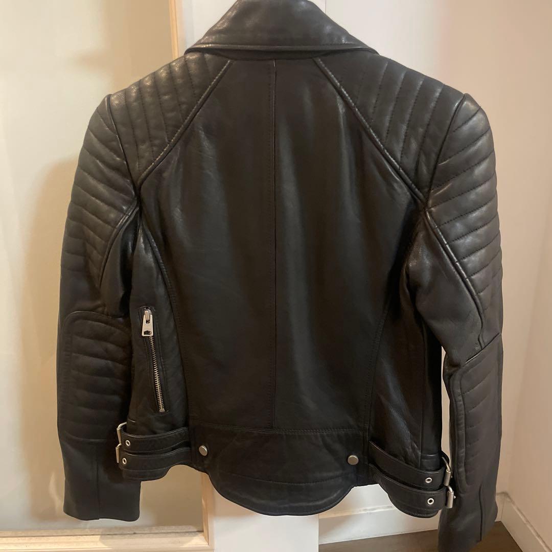 allsaints ライダース　ラムレザー