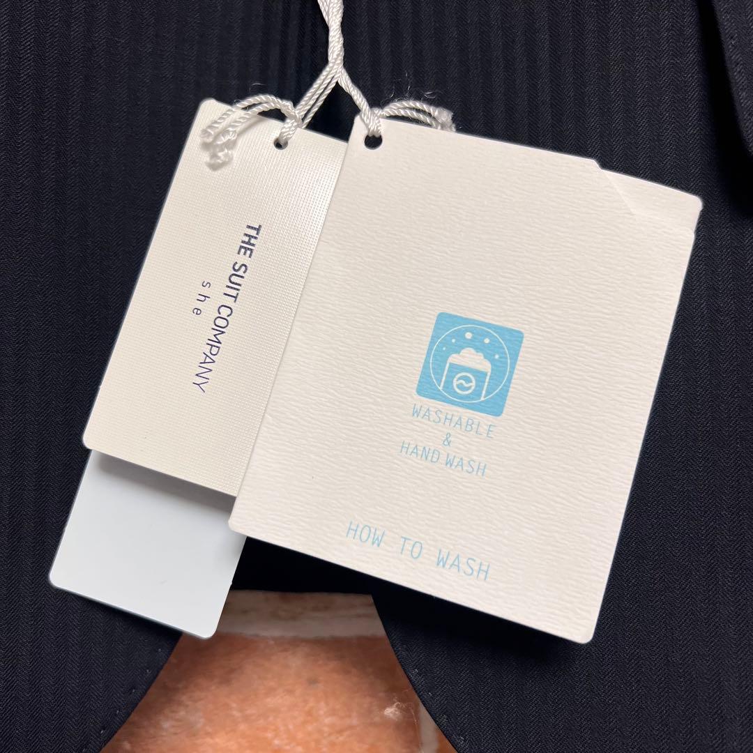 (新品)ザスーツカンパニー　現行　ストレッチ　洗える　パンツスーツセットアップ