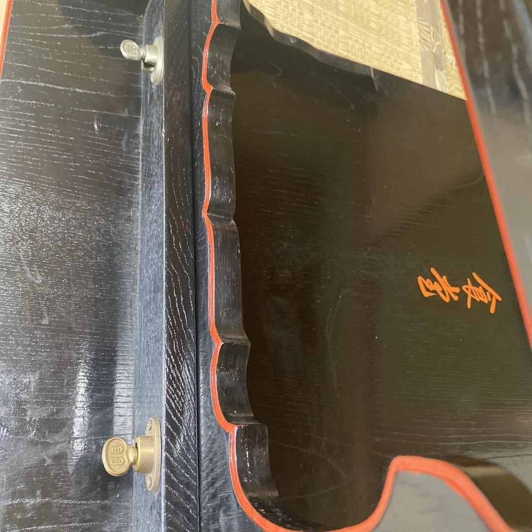 古物　朱書き「二月堂　食堂」　机　座卓