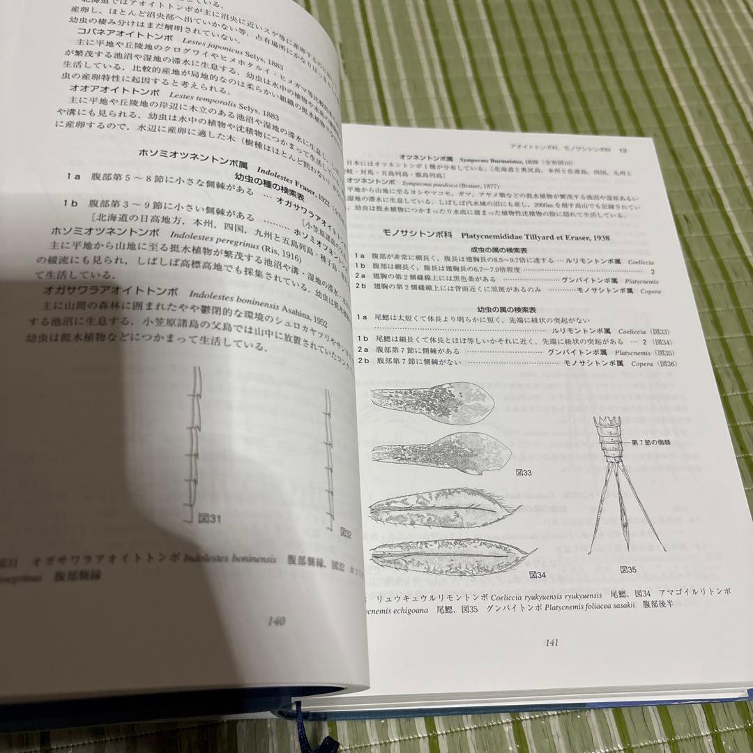 日本産水生昆虫　科•属•種への検索　図鑑　本　ブック　辞書　参考書　資料