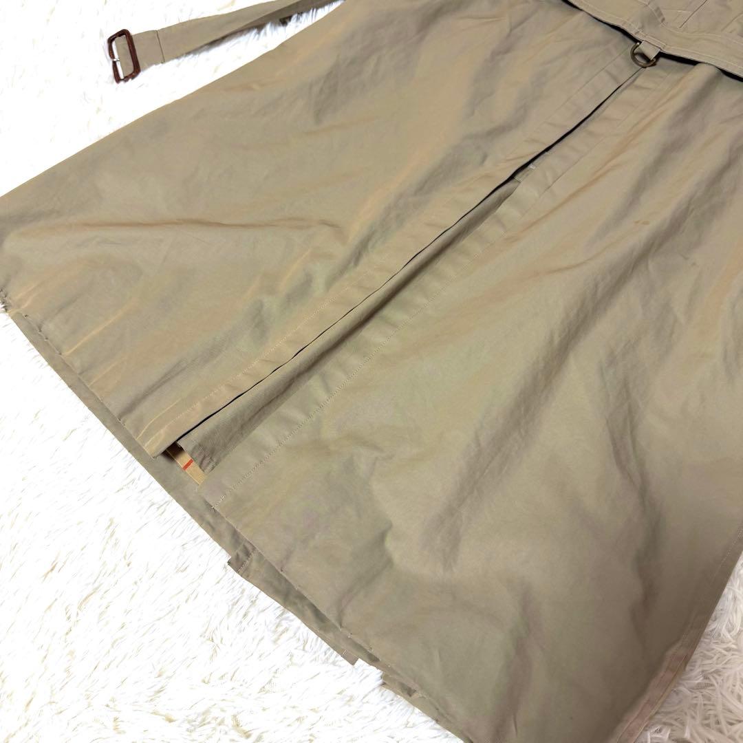 Burberry トレンチコート ノバチェック ロング丈 カーキ 玉虫 L