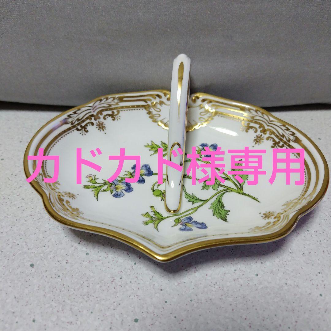 カドカド　Spode （イギリス製）Lobelia 花柄トレイ