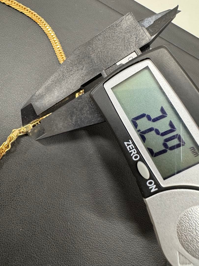 【中古】K18喜平ネックレス (12面カットトリプル) 45cm/18.2g