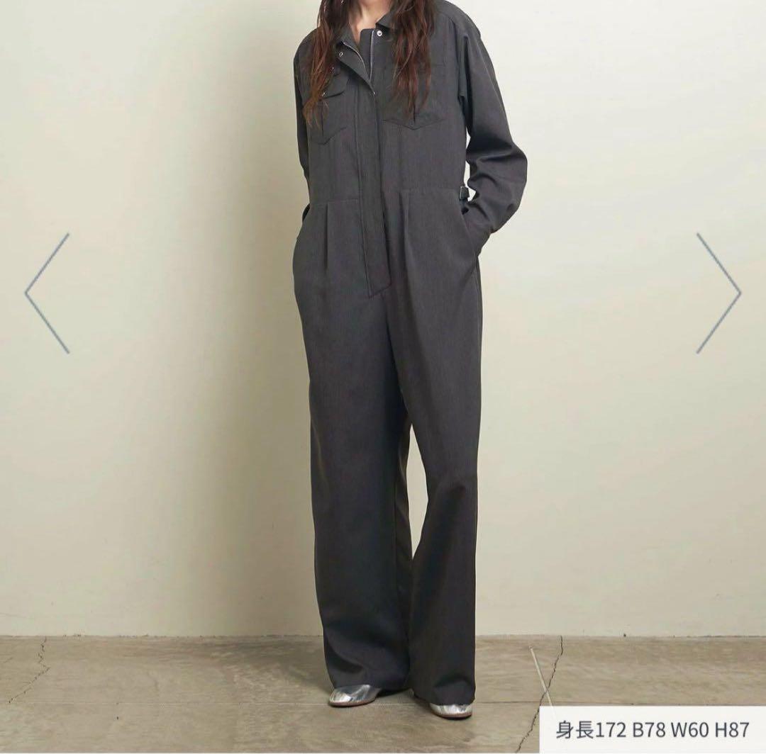 美品　ATTISESSION スタンドカラージャンプスーツ