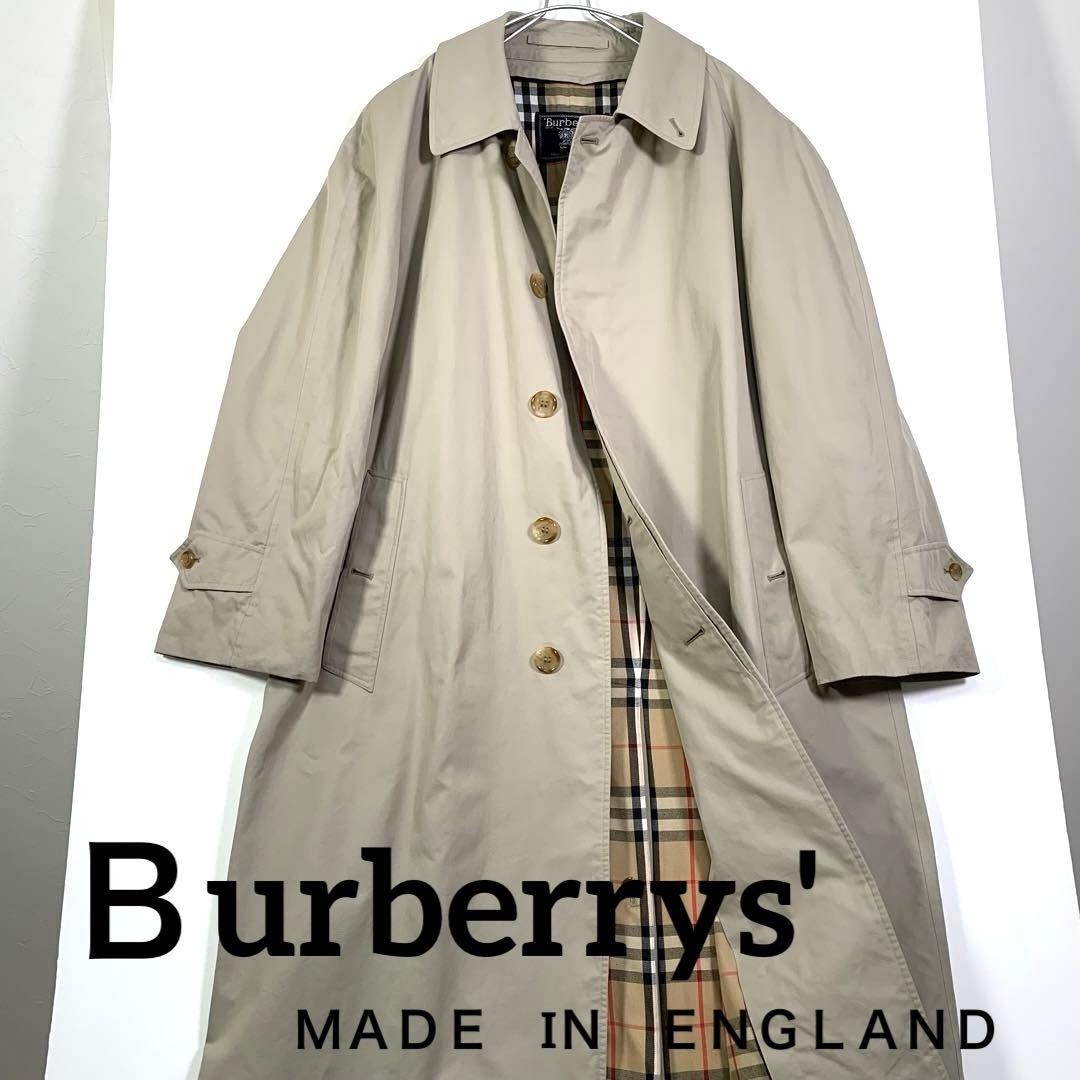 バーバリー　Ｂurberrys' ステンカラーコート　イギリス製　ライナー付